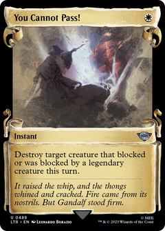 You Cannot Pass! (0489) (Showcase) - Silver Foil