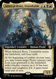 Admiral Brass, Unsinkable (0025) (Extended Art) - Foil