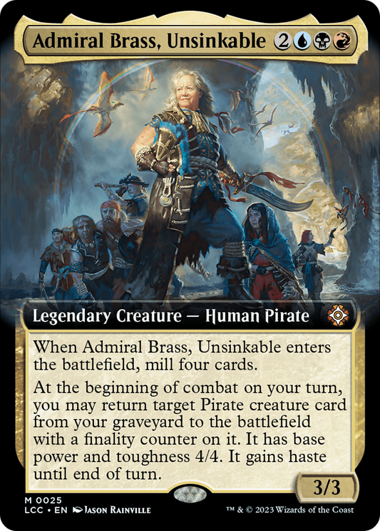Admiral Brass, Unsinkable (0025) (Extended Art) - Foil