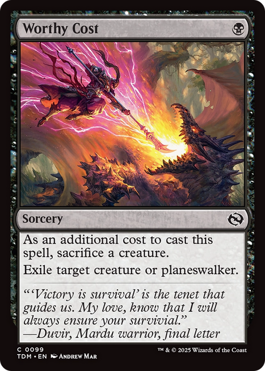 Worthy Cost - Foil