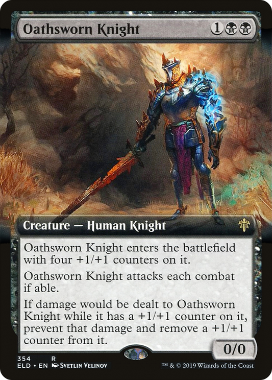 Oathsworn Knight (354) (Extended Art) - Foil