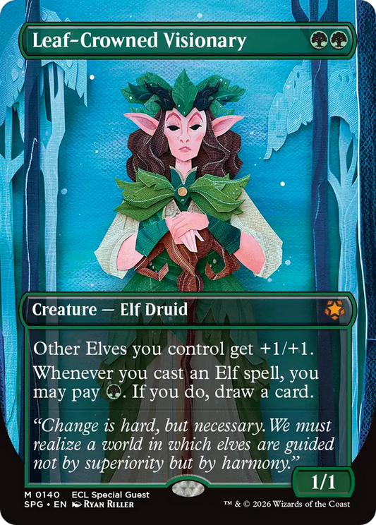 Leaf-Crowned Visionary (0140) (Borderless) (SPG) - Foil