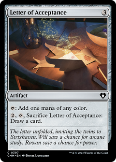 Letter of Acceptance - Foil