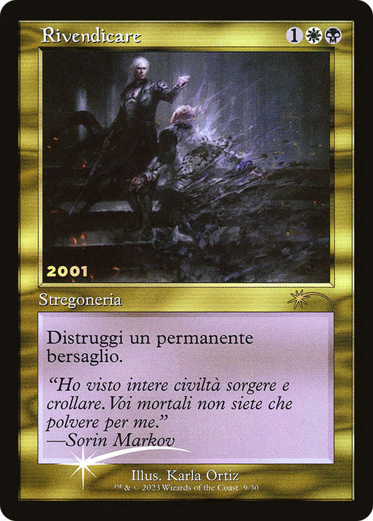 Vindicate (009) (2001) (Italian) (Retro Frame) - Foil