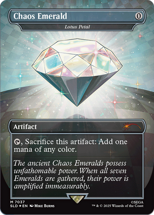 Chaos Emerald [Lotus Petal] (7037) (Borderless) (White) - Foil