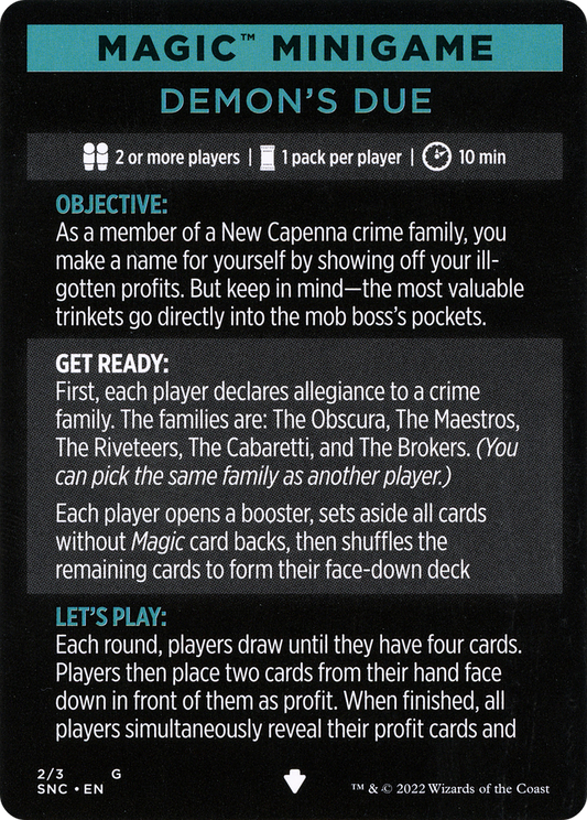Magic Minigame: Demon's Due (MSNC)