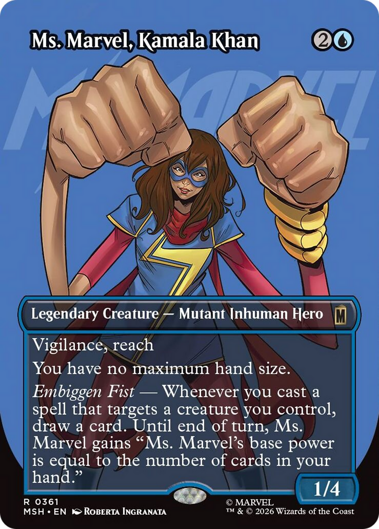 Ms. Marvel, Kamala Khan (0361) (Borderless) (MSH)
