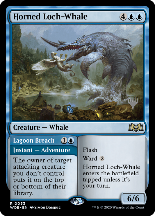 Horned Loch-Whale // Lagoon Breach (0053) (Promo Pack) - Foil