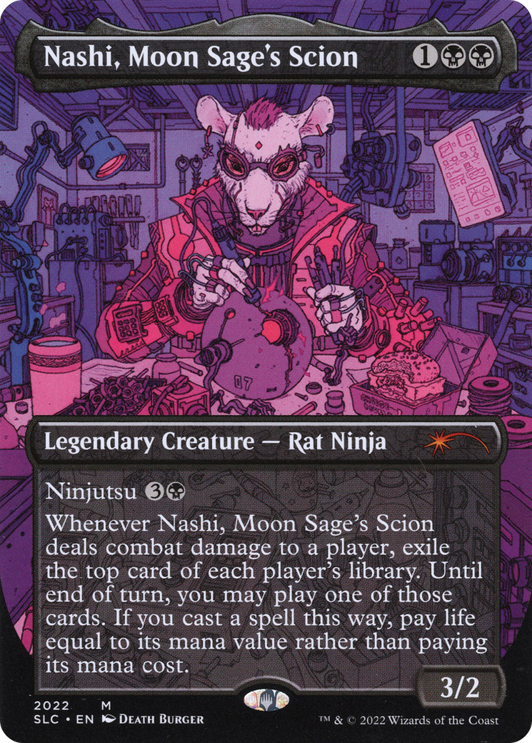 Nashi, Moon Sage's Scion (2022) (Borderless) - Foil