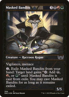 Masked Bandits (384) (Showcase) - Gilded Foil