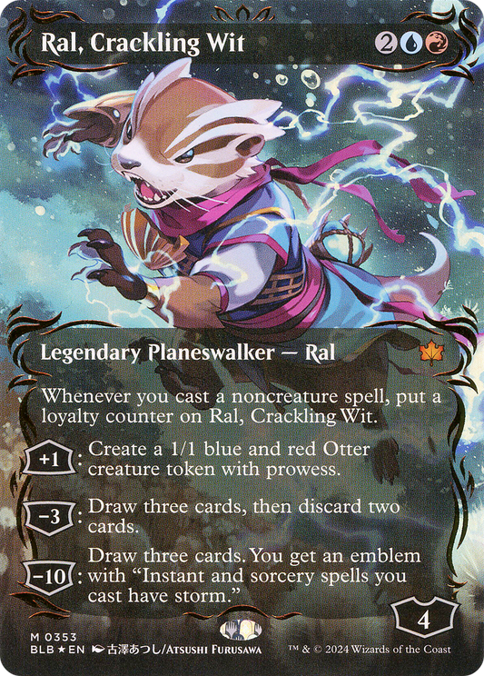 Ral, Crackling Wit (0353) (Borderless) (Showcase) - Raised Foil