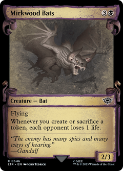 Mirkwood Bats (0546) (Showcase) - Silver Foil