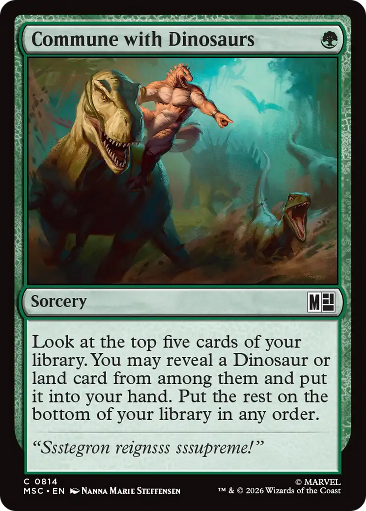 Commune with Dinosaurs (MSC) - Foil