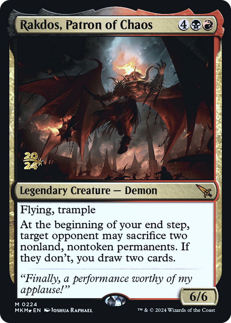 Rakdos, Patron of Chaos (0224) (Prerelease) - Foil