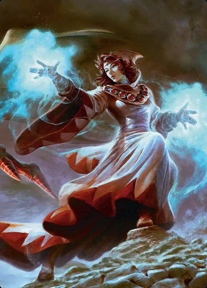 The Destined White Mage (03) Art Card (AFIC)
