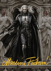 Sorin, Imperious Bloodlord (18/25) Art Card (AINR) - Gold-Stamped Signature
