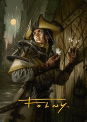 Thraben Inspector (03/25) Art Card (AINR) - Gold-Stamped Signature