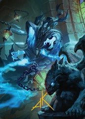 Mausoleum Wanderer (07/25) Art Card (AINR) - Gold-Stamped Signature