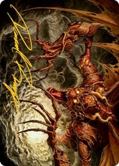 Archfiend of Sorrows (26/81) Art Card (AMH2) - Gold-Stamped Signature