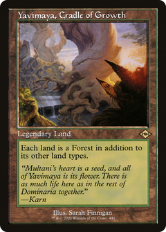 Yavimaya, Cradle of Growth (441) (Retro Frame) - Foil Etched