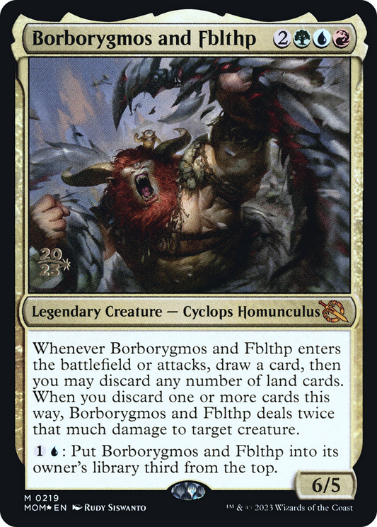 Borborygmos and Fblthp (0219) (Prerelease) - Foil