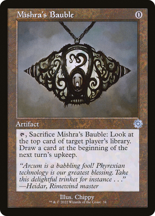 Mishra's Bauble (034) (Retro Frame) - Foil