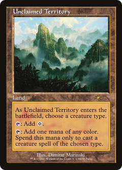 Unclaimed Territory (0001) (CMDR Party) (Retro Frame) - Foil