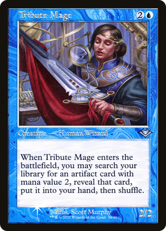 Tribute Mage (010) (Retro Frame) - Foil