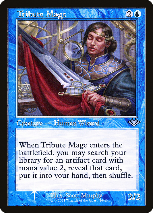 Tribute Mage (010) (Retro Frame) - Foil
