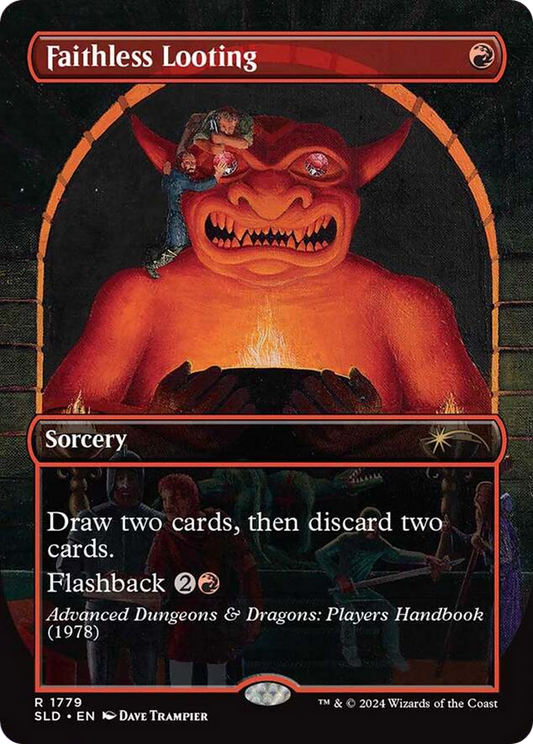 Faithless Looting (1779) (Borderless) - Rainbow Foil