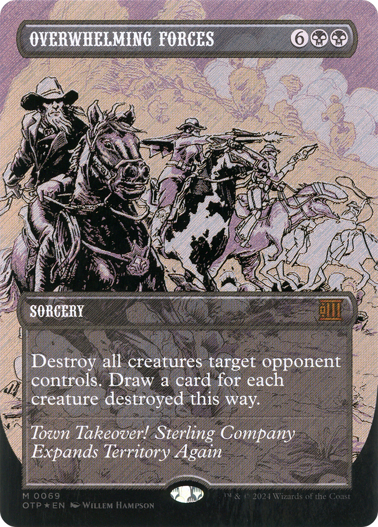 Overwhelming Forces (0069) (Borderless) - Textured Foil