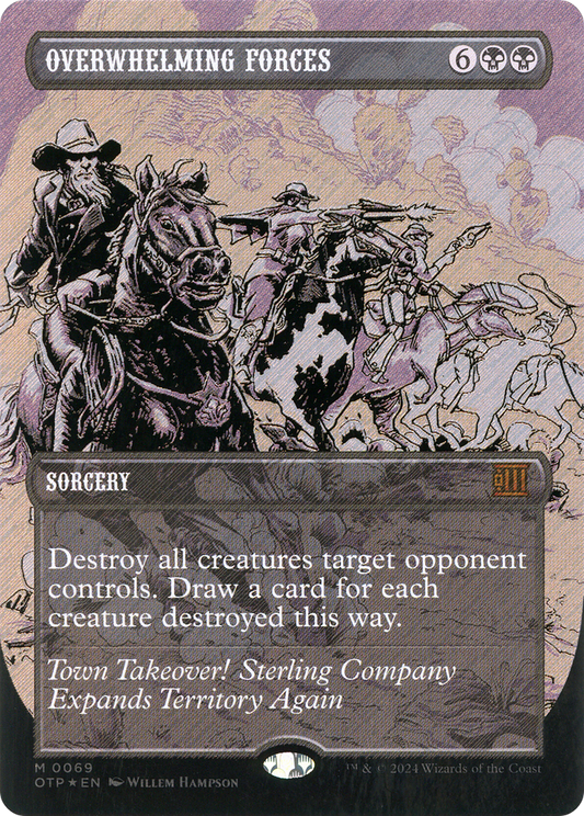 Overwhelming Forces (0069) (Borderless) - Textured Foil