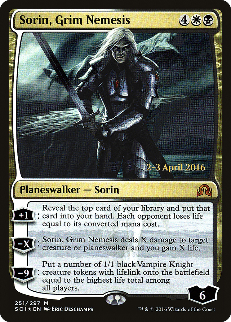 Sorin, Grim Nemesis (251) (Prerelease) - Foil