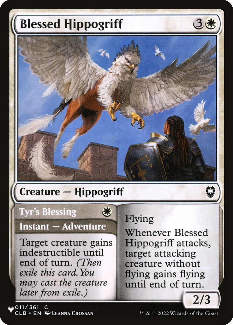Blessed Hippogriff // Tyr's Blessing (CLB-11) (PLST)