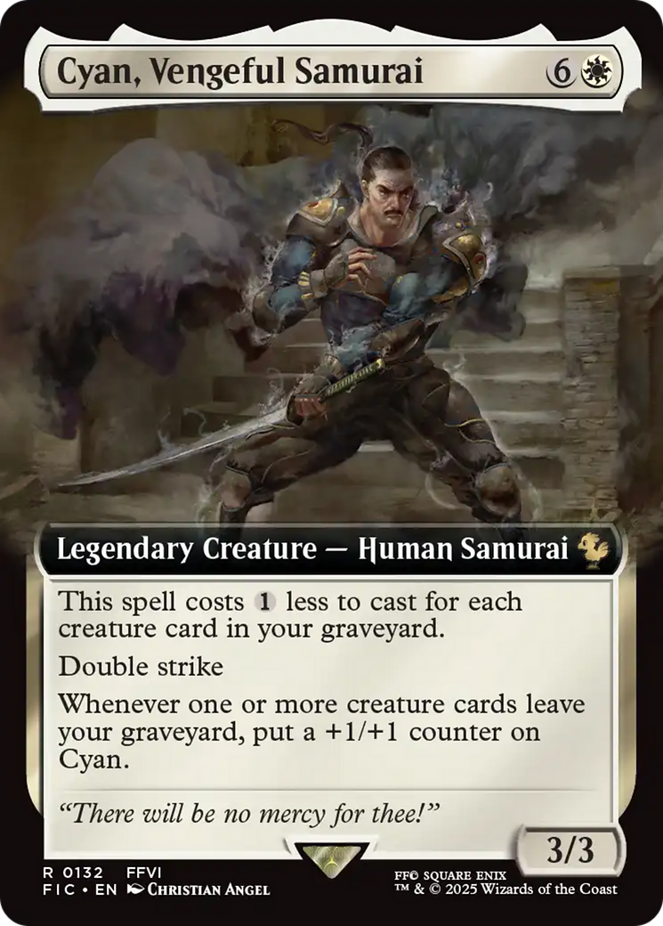 Cyan, Vengeful Samurai (0132) (Extended Art)