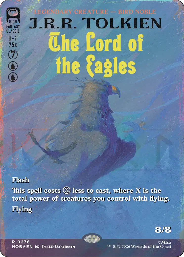 The Lord of the Eagles (0276) (Borderless) (Book Cover) (HOB) - Surge Foil