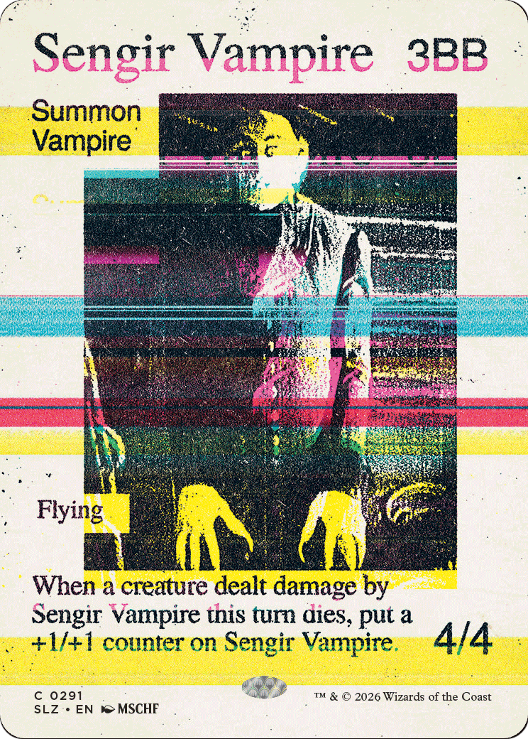 Sengir Vampire (0291) (Showcase) (SLZ)