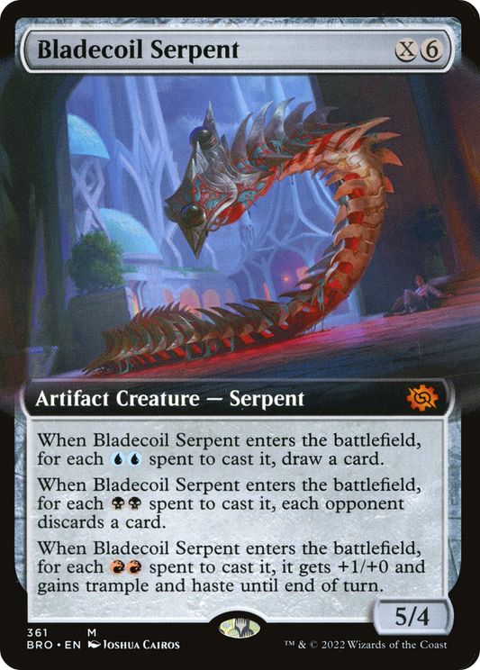 Bladecoil Serpent (361) (Extended Art) - Foil