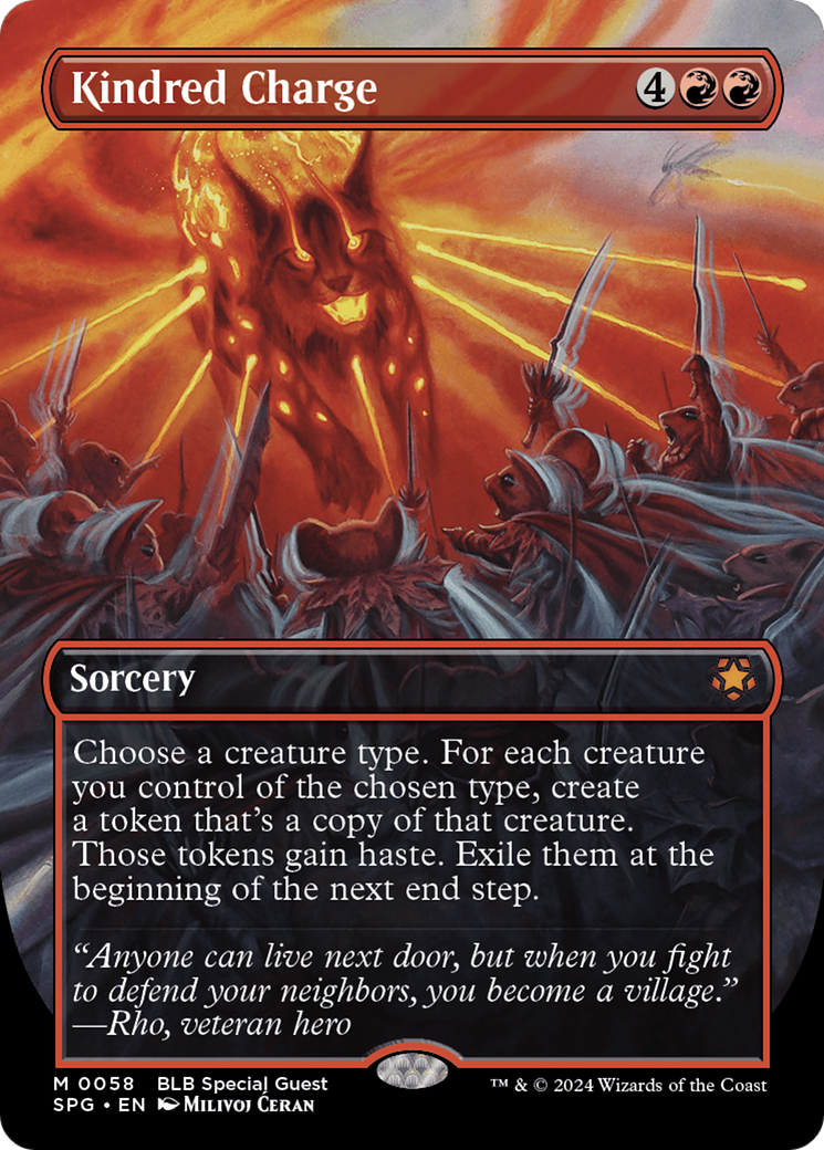 Kindred Charge (0058) (Borderless) - Foil