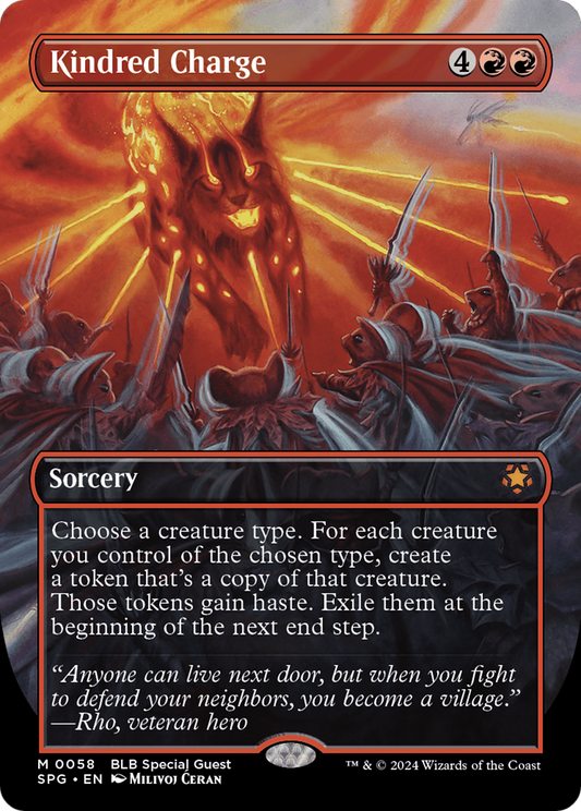 Kindred Charge (0058) (Borderless) - Foil