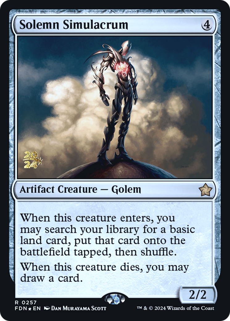 Solemn Simulacrum (0257) (Prerelease) - Foil
