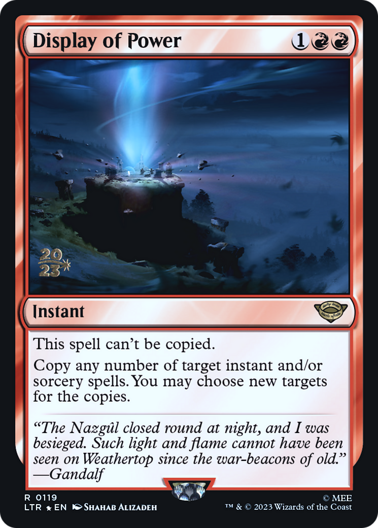 Display of Power (0119) (Prerelease) - Foil