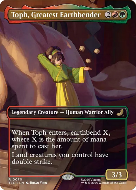 Toph, Greatest Earthbender (0070) (Borderless) - Foil tle