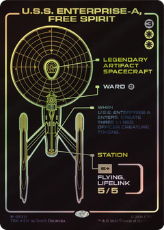 U.S.S. Enterprise-A, Free Spirit (0550) (Showcase) (TRK) - Surge Foil