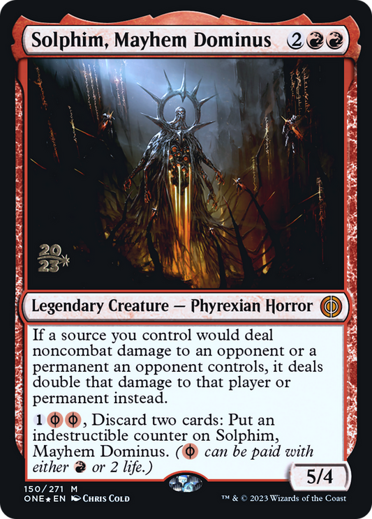 Solphim, Mayhem Dominus (150) (Prerelease) - Foil
