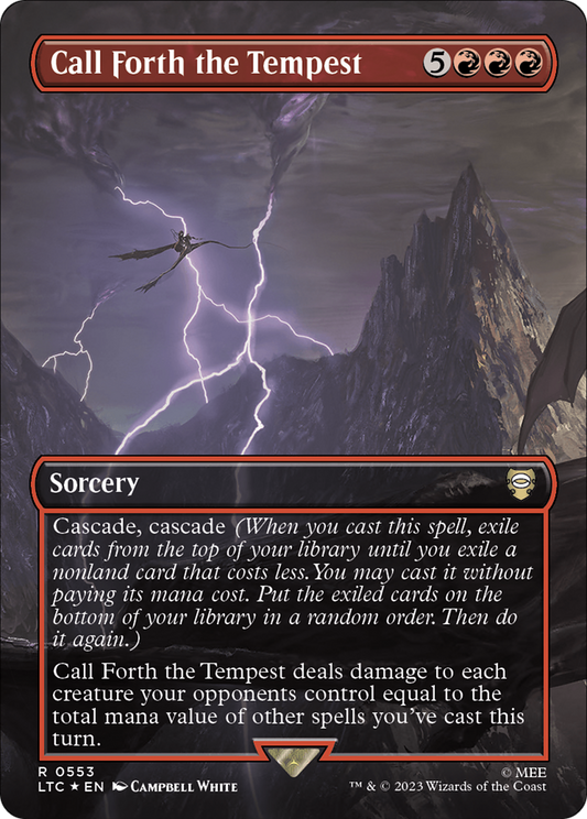 Call Forth the Tempest (0553) (Borderless) - Surge Foil