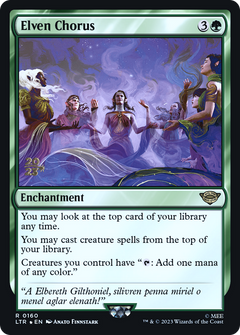 Elven Chorus (0160) (Prerelease) - Foil