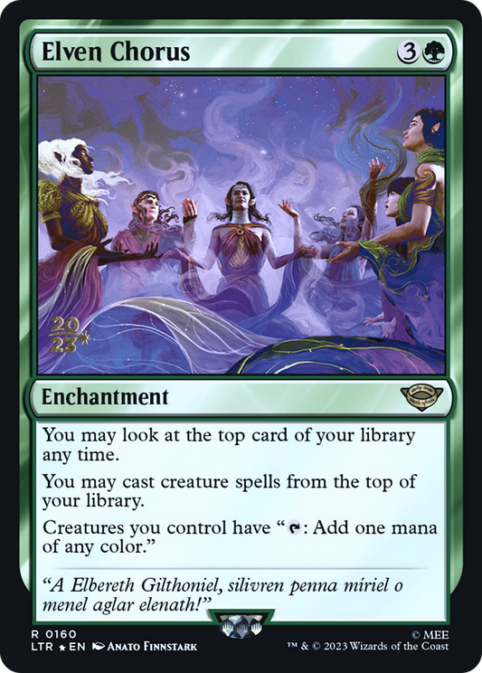 Elven Chorus (0160) (Prerelease) - Foil