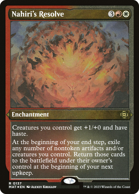 Nahiri's Resolve (0137) - Foil Etched