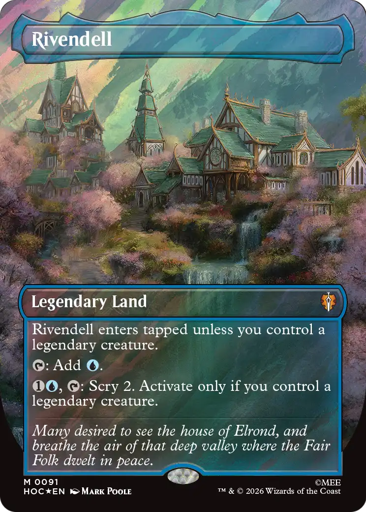 Rivendell (0091) (Borderless) (HOC) - Surge Foil